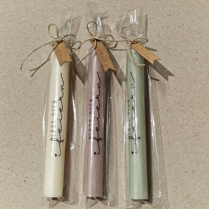 isaMi - Wholesale Tapered Candle/Candlestick - "LET YOURSELF BE CELEBRATED" Stick Candle | Birthday | Gift3