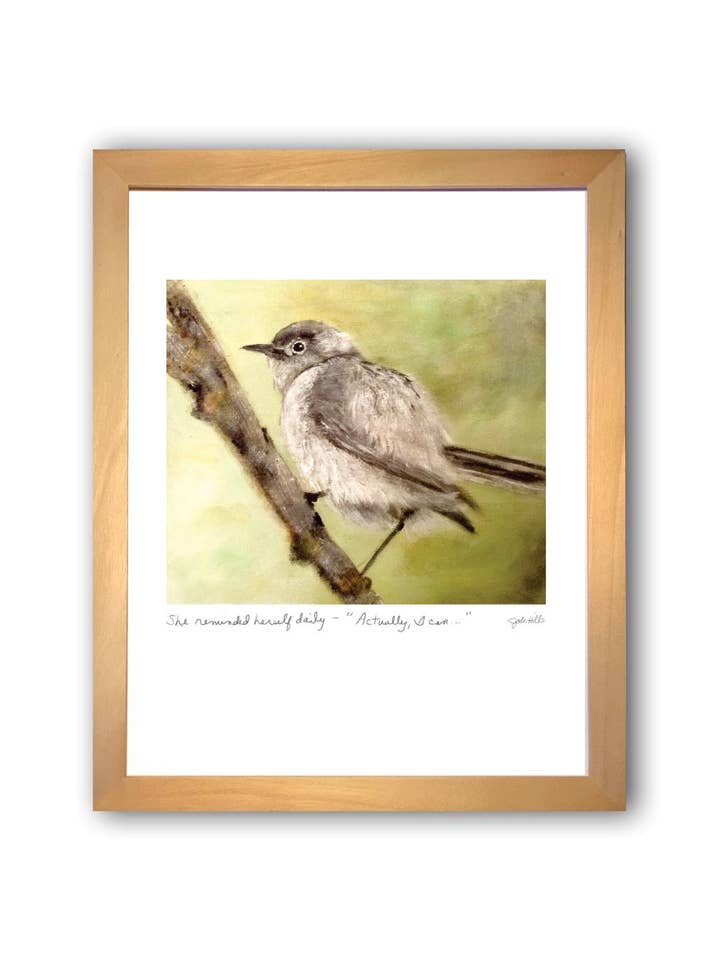 en fait, je peux… ⎮ Impression d'art d'oiseaux pour la vente par Studio J by Jodi Hills