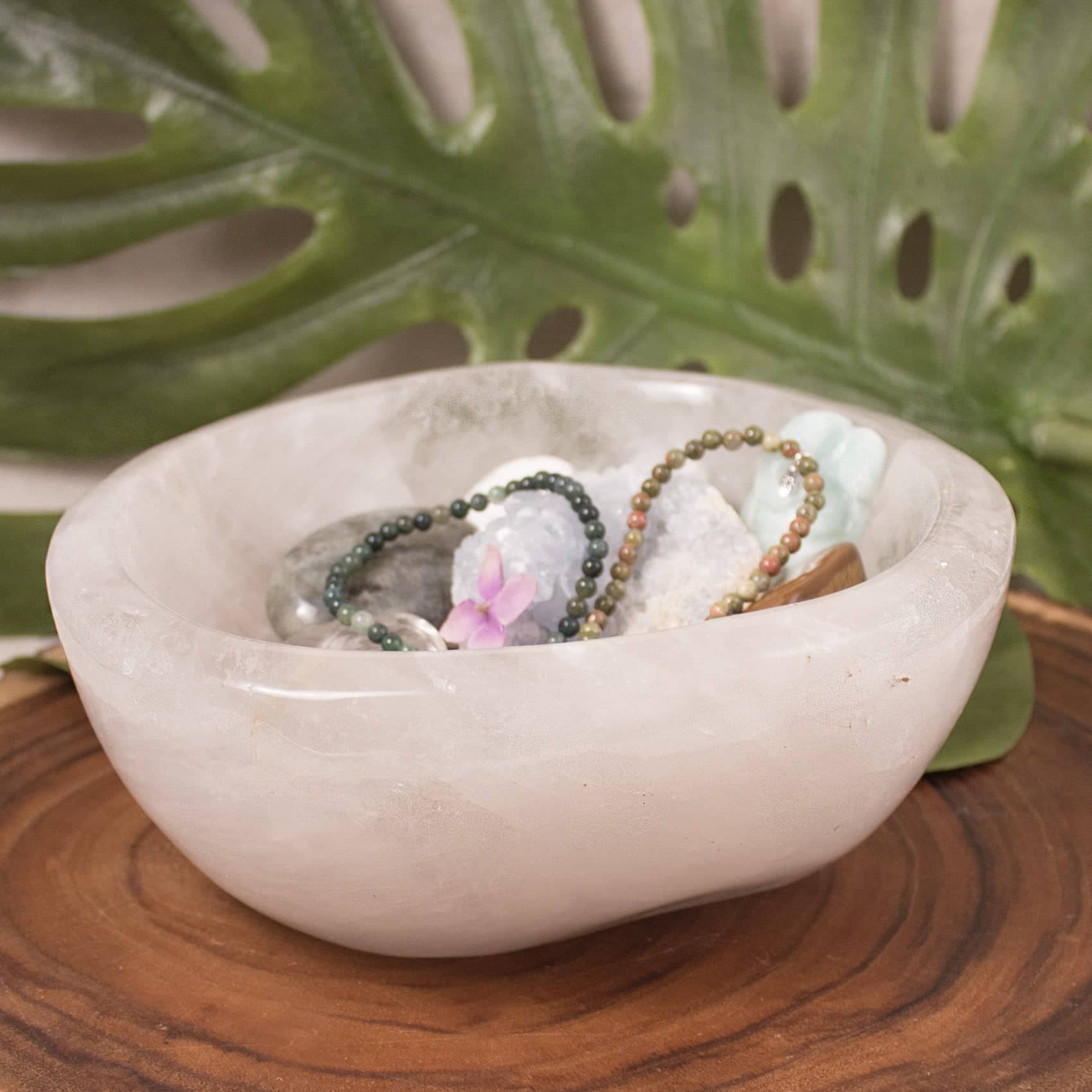 Tiny Rituals - Wholesale Decorative Plate/Dish/Bowl - Rare Clear Quartz Crystal Bowls - Large - 1 of a Kind33