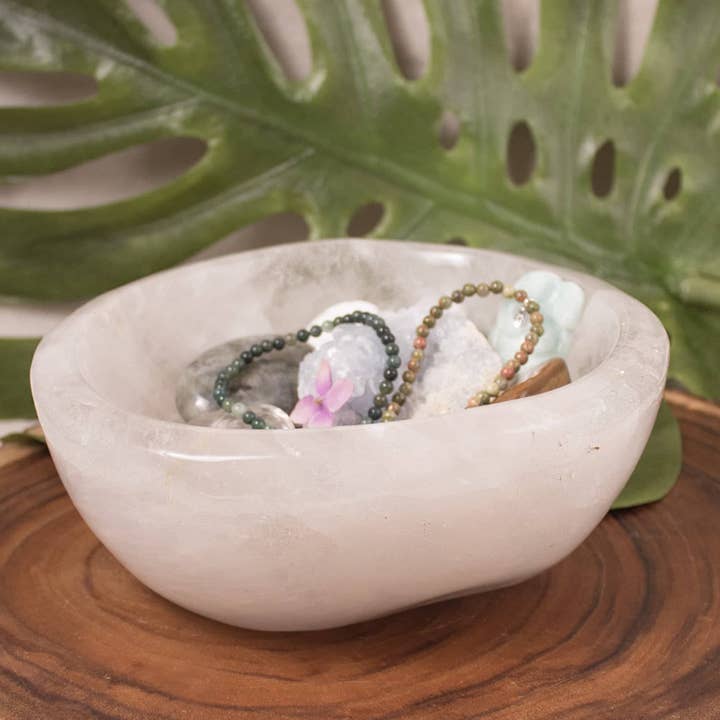 Tiny Rituals - Wholesale Decorative Plate/Dish/Bowl - Rare Clear Quartz Crystal Bowls - Large - 1 of a Kind33