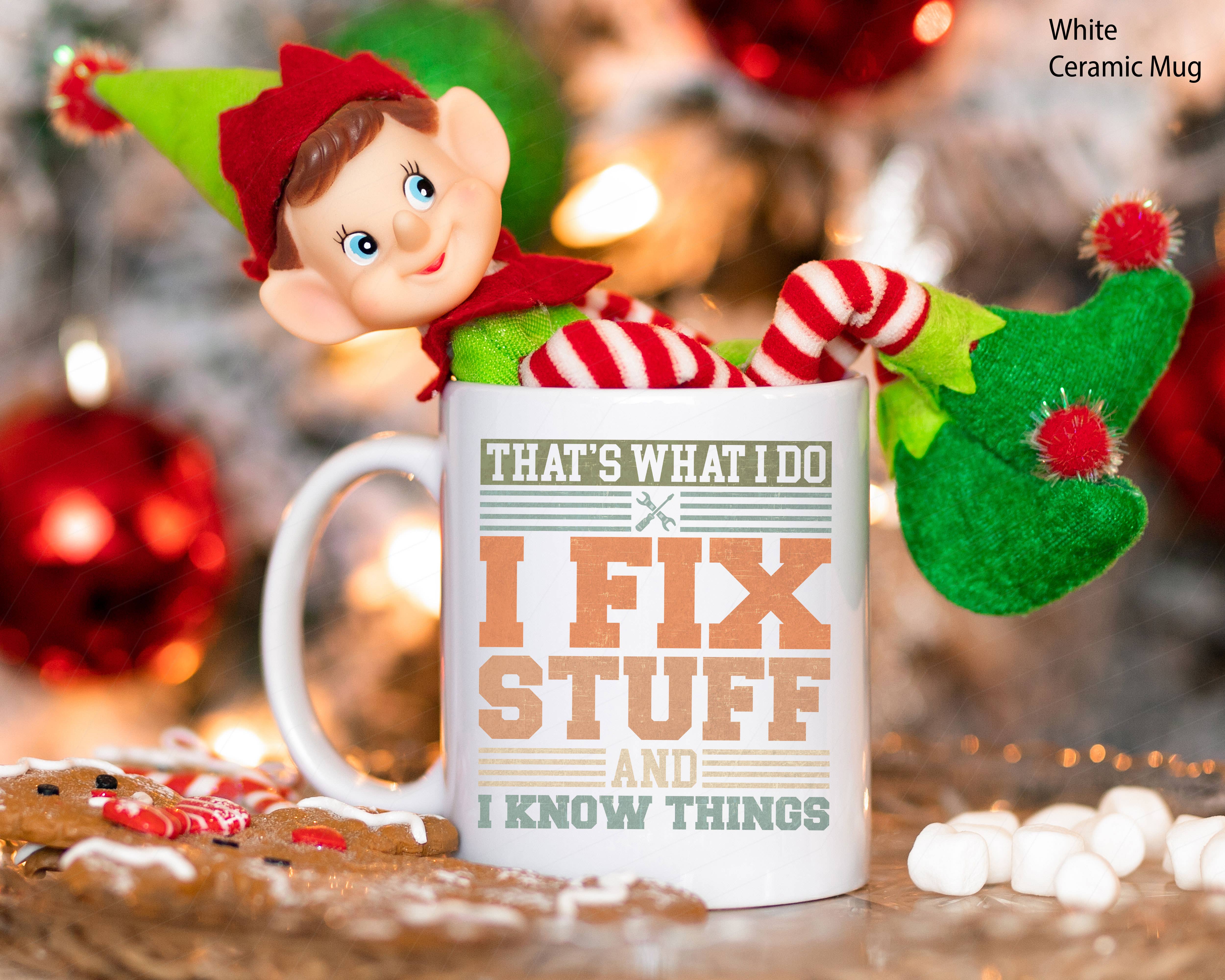 NVC Ecommerce LLC - Wholesale Coffee Mug - Retro Mechanic I Fix Stuff And Know Things Mug, Father Day0