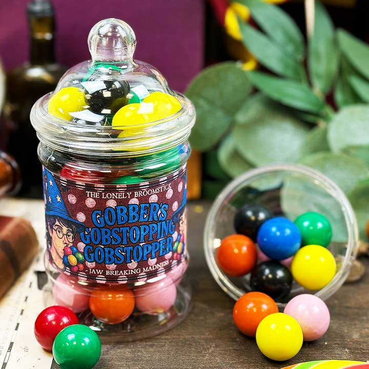 Gobber's Gobstopping Gobstopper Jar for wholesale by The Lonely Broomstick