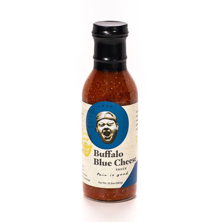Pain is Good Buffalo Blue Cheese Wing Sauce for wholesale by Spicin Foods