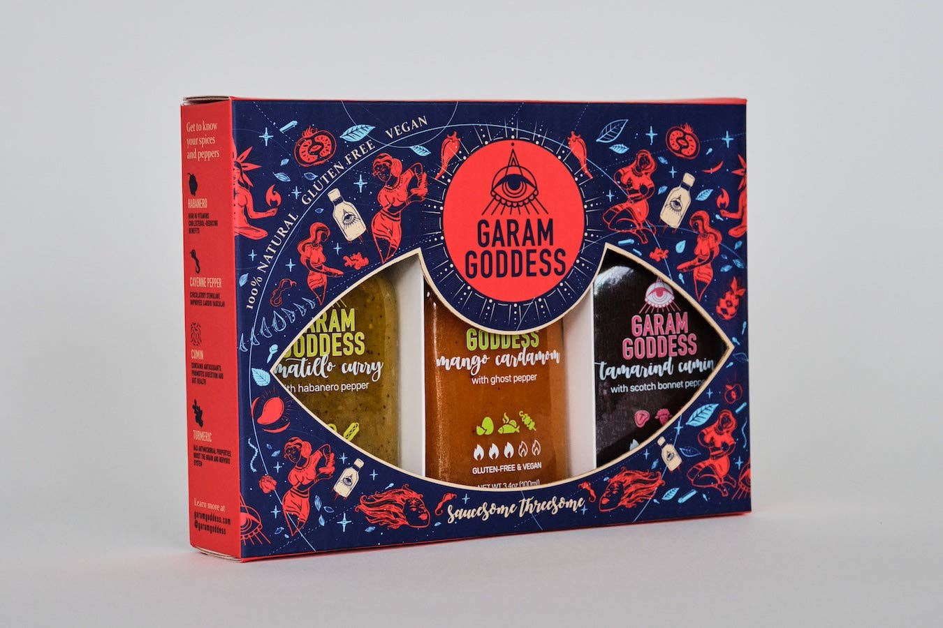 Garam Goddess - Wholesale Hot Sauce - Saucesome Threesome2