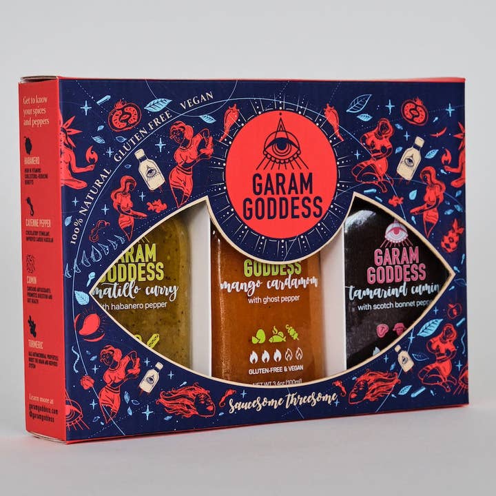 Garam Goddess - Wholesale Hot Sauce - Saucesome Threesome2