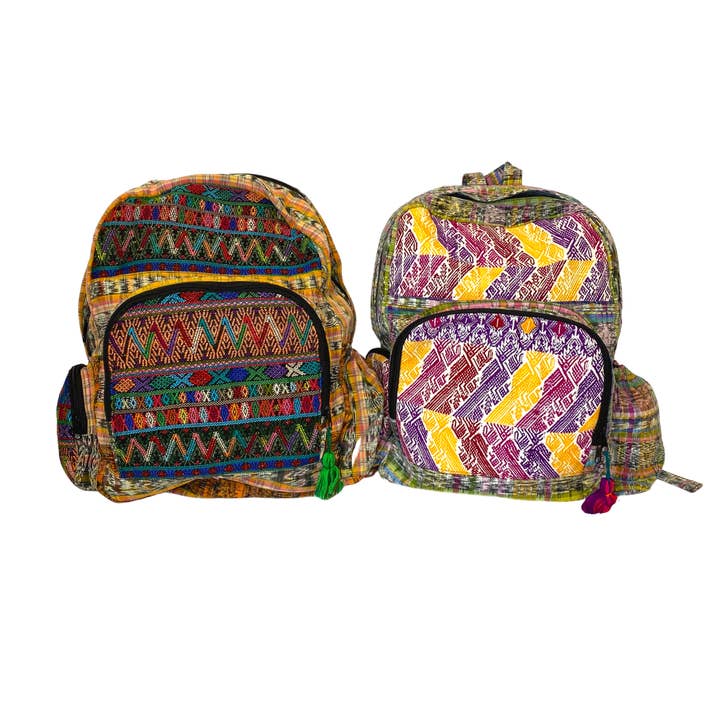 Lumily – Engroshandel Rygsæk - Dame – Vulkan Huipil Upcycled Tekstil Rygsæk - Guatemala12