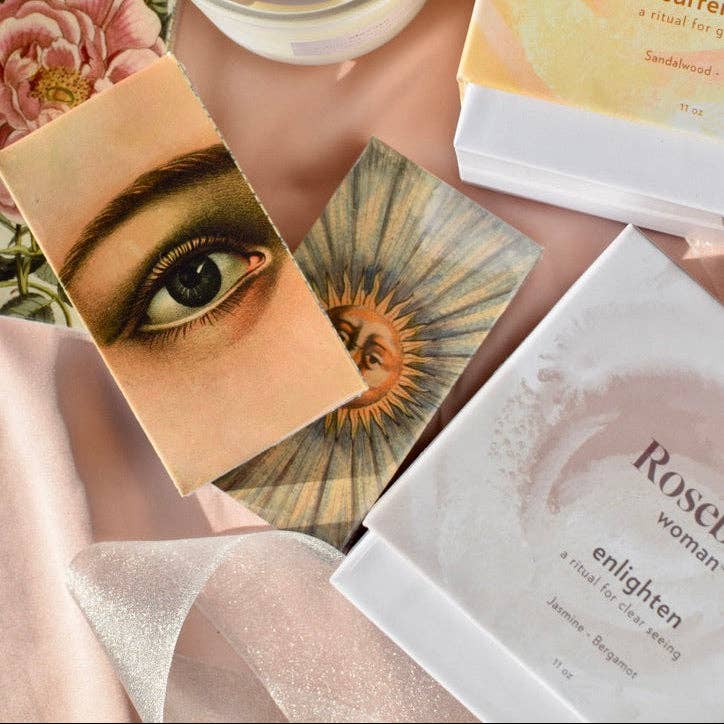 Rosebud Woman - Wholesale Jar/Filled Candle - Bespoke Matches as a Gift with Enlighten Jasmine & Bergamot Ritual Candle (Limited Edition)0