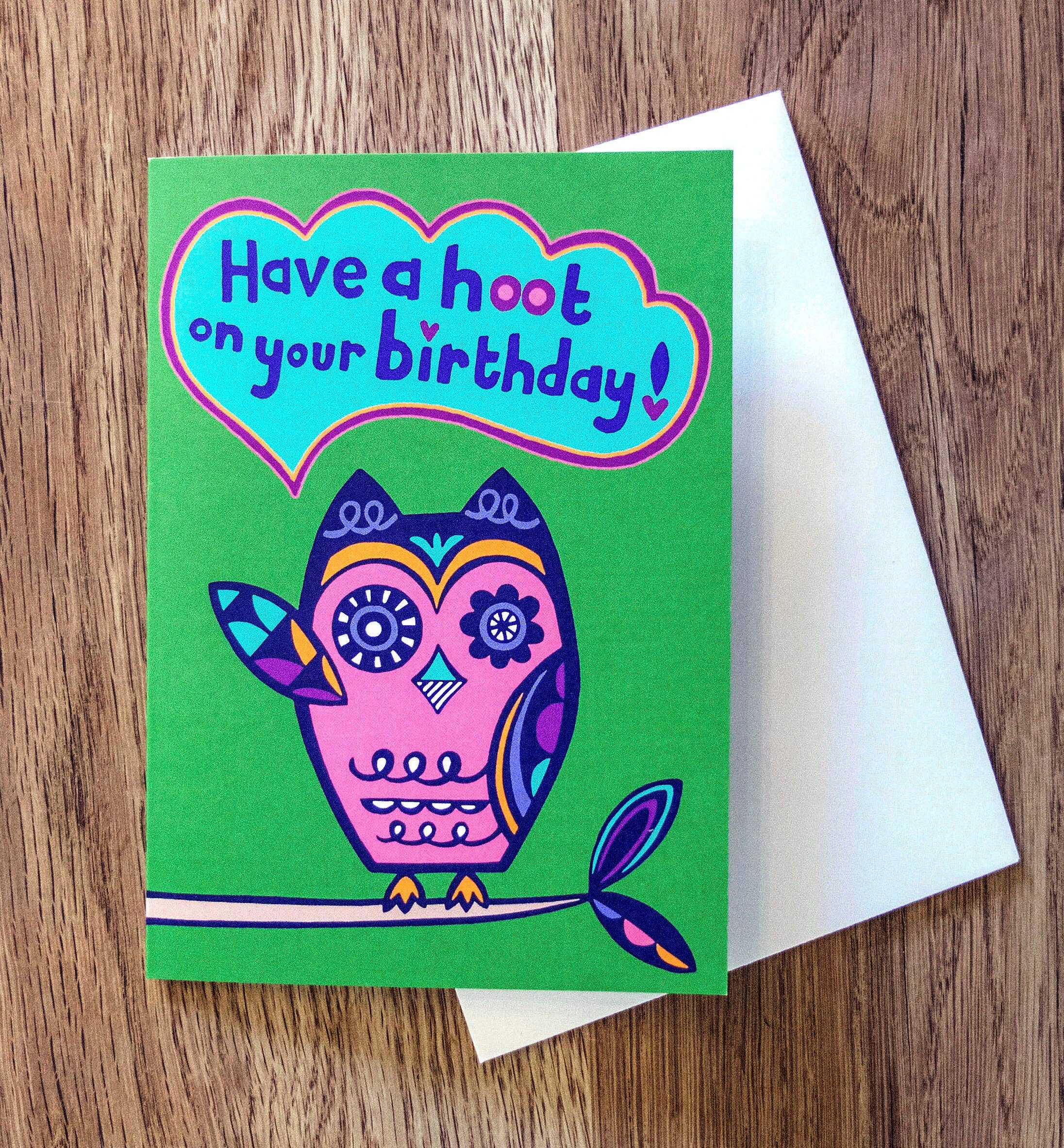 Lunar Apple – wholesale Birthday card – Owl Birthday Card1