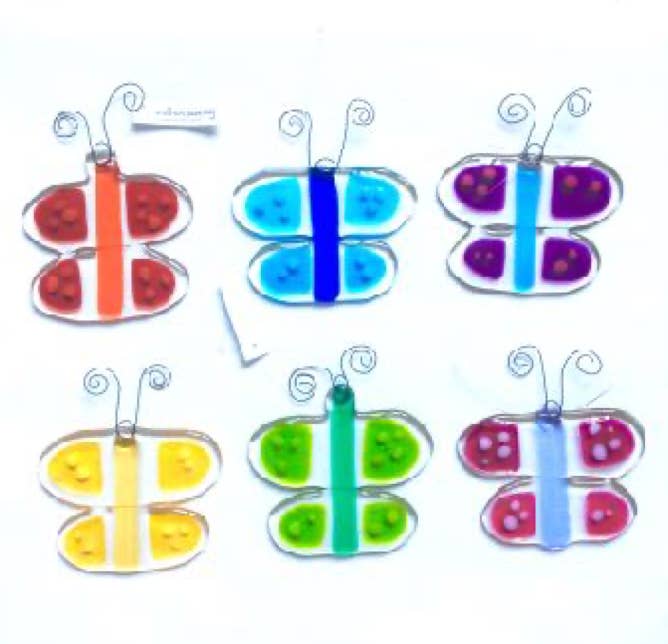 molten wonky – wholesale Ornament set – 6 Butterfly