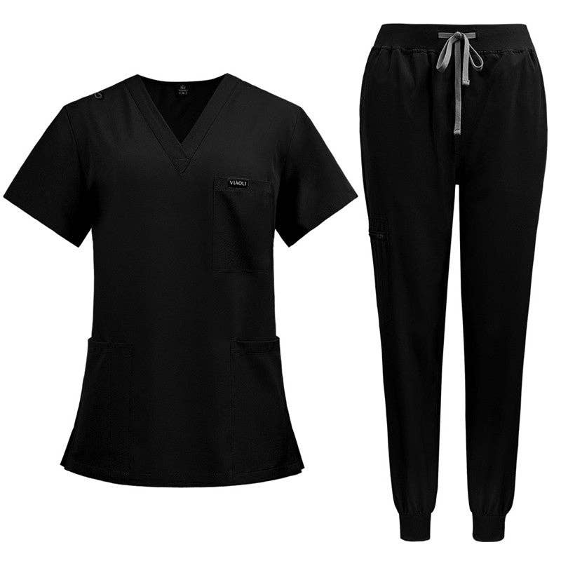 FurDecoration - Wholesale Healthcare Uniform - Women's - Short Sleeve Straight Leg Scrub Suit7