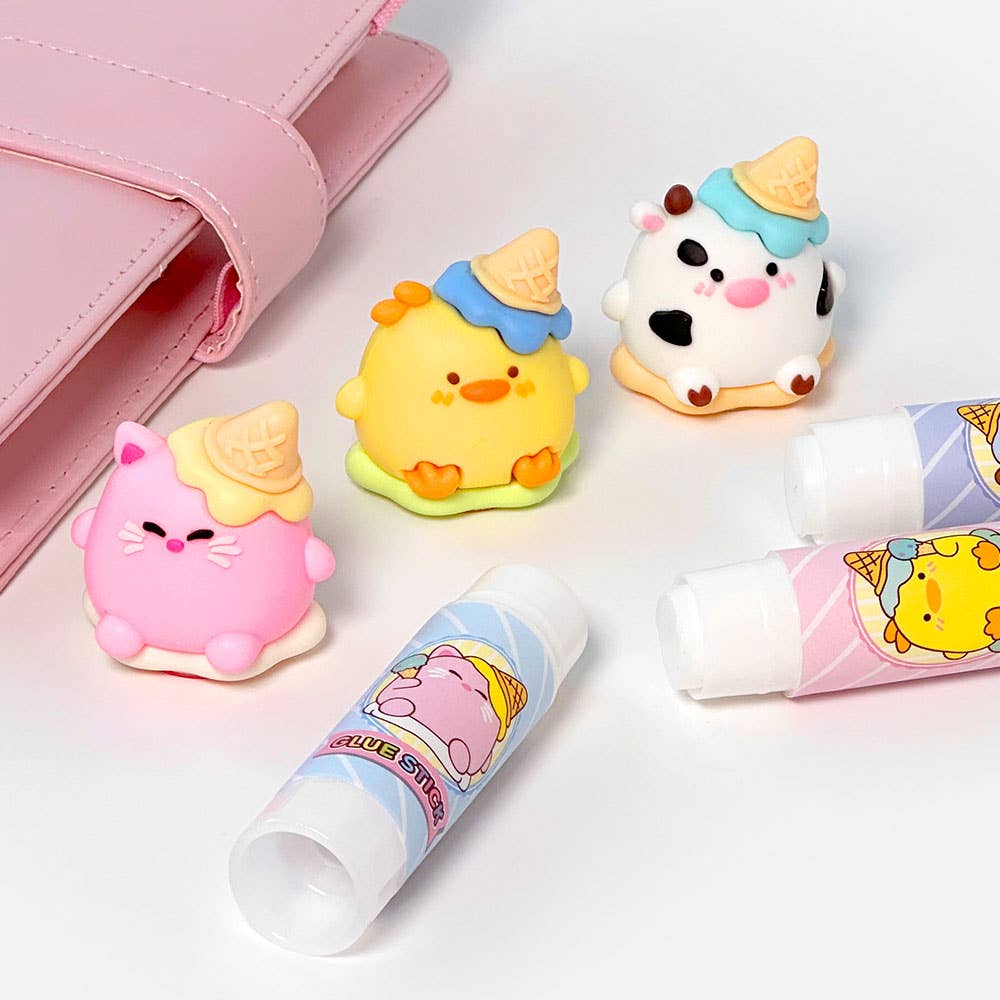 K-Wonderland - Wholesale Glue - Ice cone Brothers Glue Stick – Cute Character Stationery4