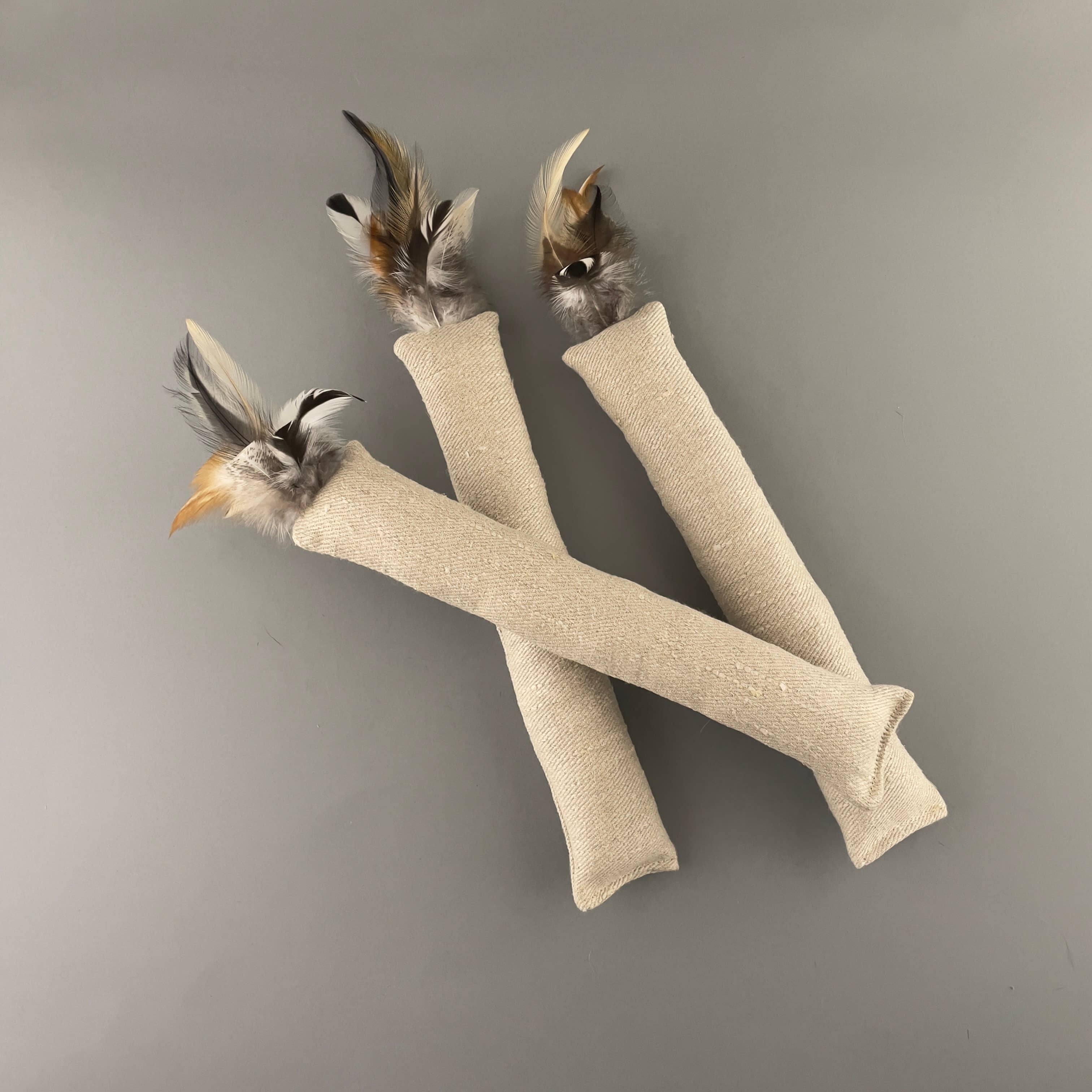 Pawsome Pet Toys – Engroshandel Legetøj - Kat – Potelegetøj til katte i hampestof og fjer med/uden katteurt2