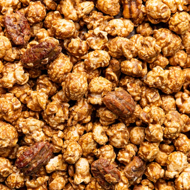 Poppy Hand-Crafted Popcorn - Vente Pop-corn - Cannelle Bourbon Pecan Popcorn3