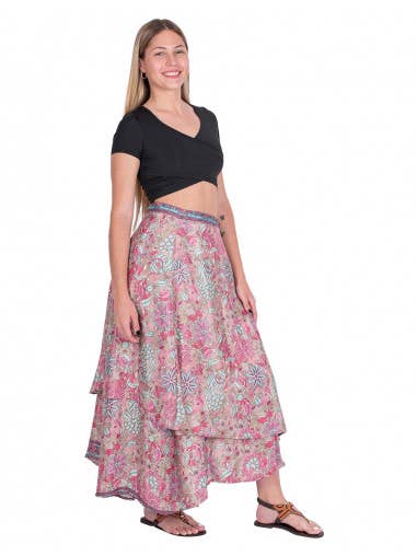 Rose Long Layered Skirt for wholesale on Faire1