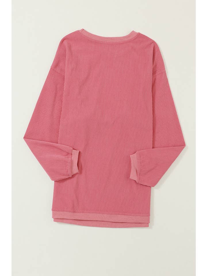 Aapparella - Vente Sweat-shirt – femme - Chandail à col rond en velours côtelé uni pour femmes | S-2XL28