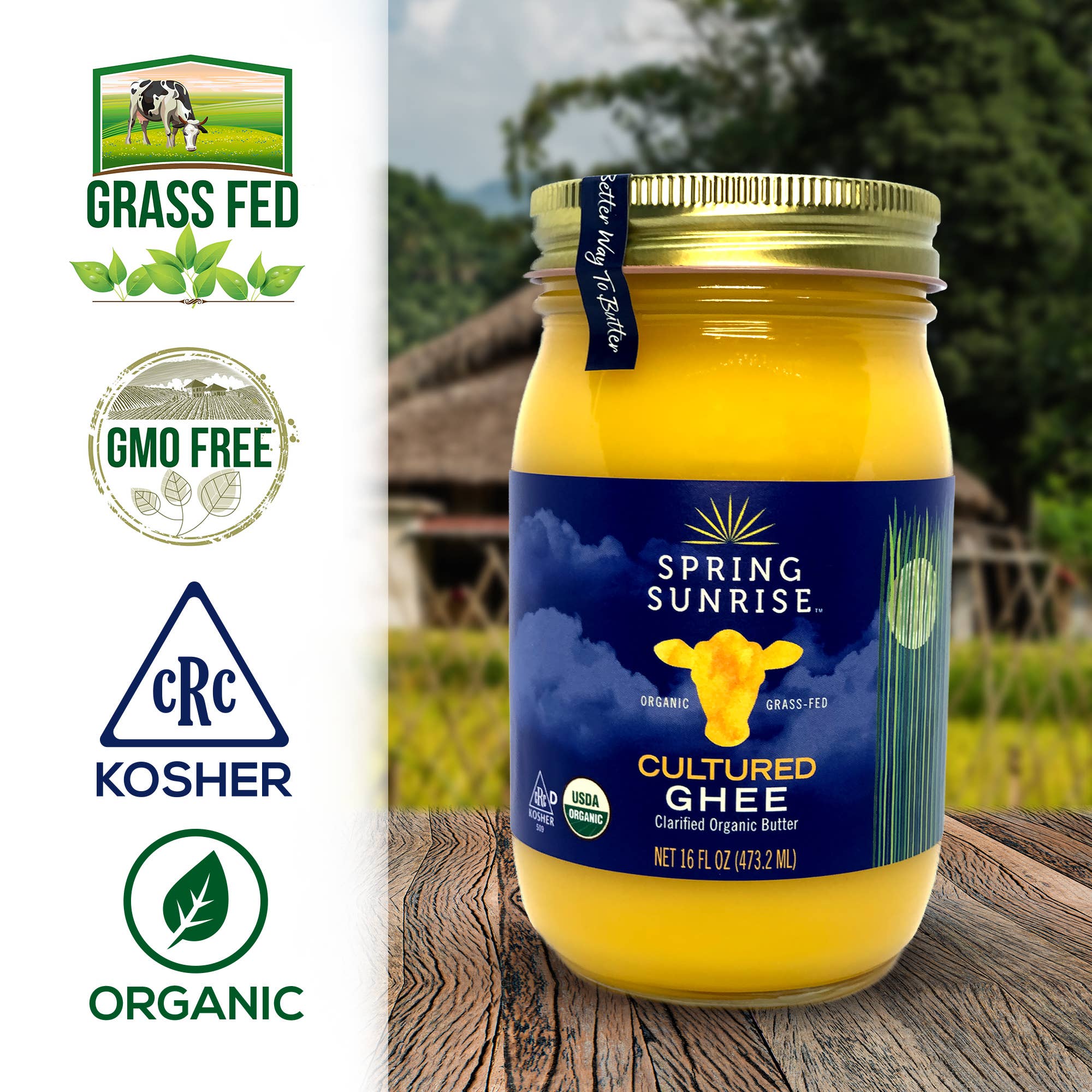 Spring Sunrise Natural Foods - Wholesale Cooking Oil - Organic Cultured Ghee1