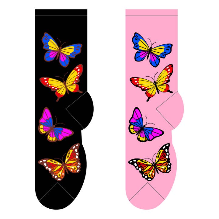 Butterflies Socks for wholesale by FOOZYS Fun Socks