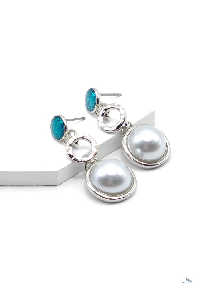 Ocean Echo - Blue Earrings for wholesale by Sunset Marsh LLC