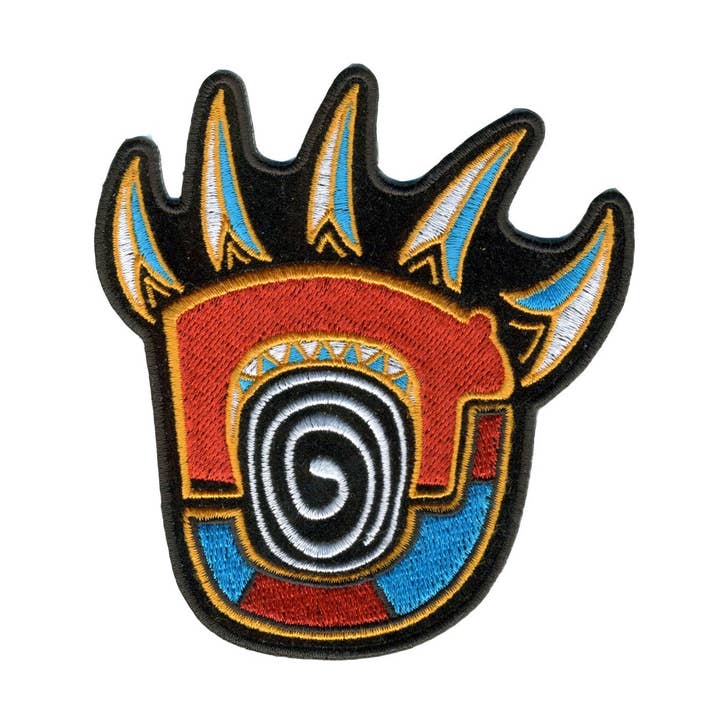 Hot Leathers PPA8900 Native Bear Claw 4"x4" Patch for wholesale by Hot Leathers