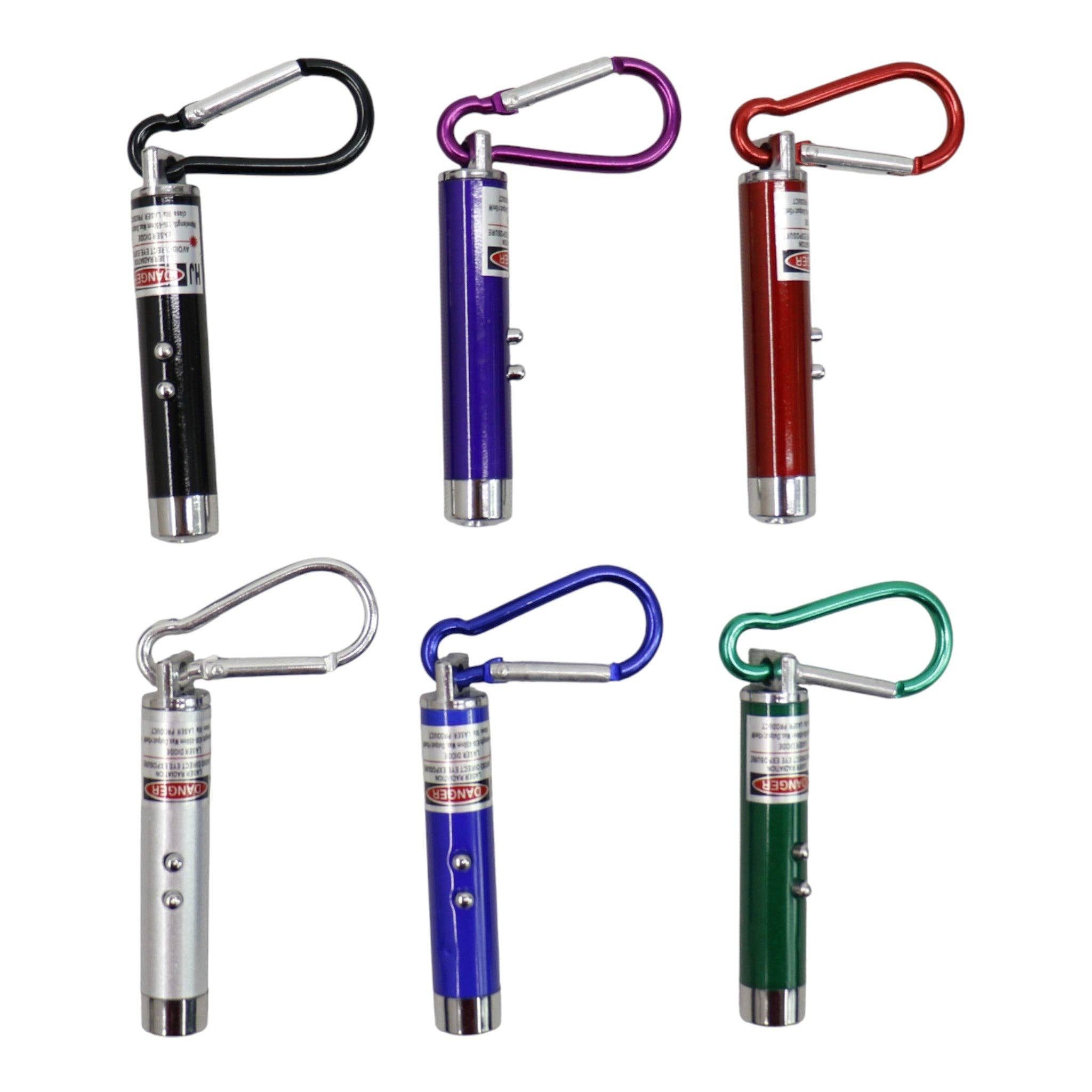 ASSORTED Mini Led Flashlights Laser Key Chain KC5909-2 (12PC) for wholesale on Faire2