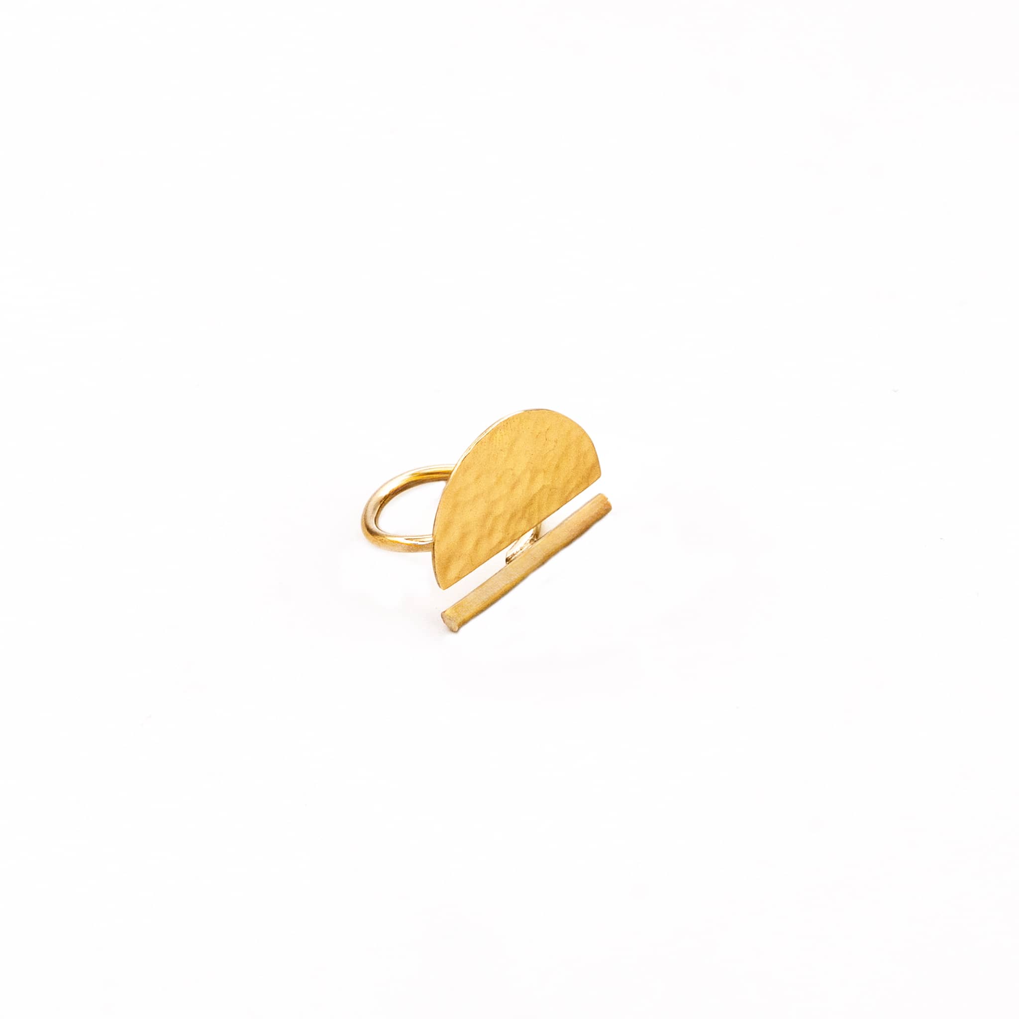 Ecodunia - Wholesale Cocktail/Statement Ring - Wanga Hammered Statement Ring for Men and Women2