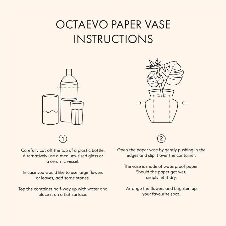 54 Celsius – wholesale Vase – Octaevo Paper Vase Fish Blue
