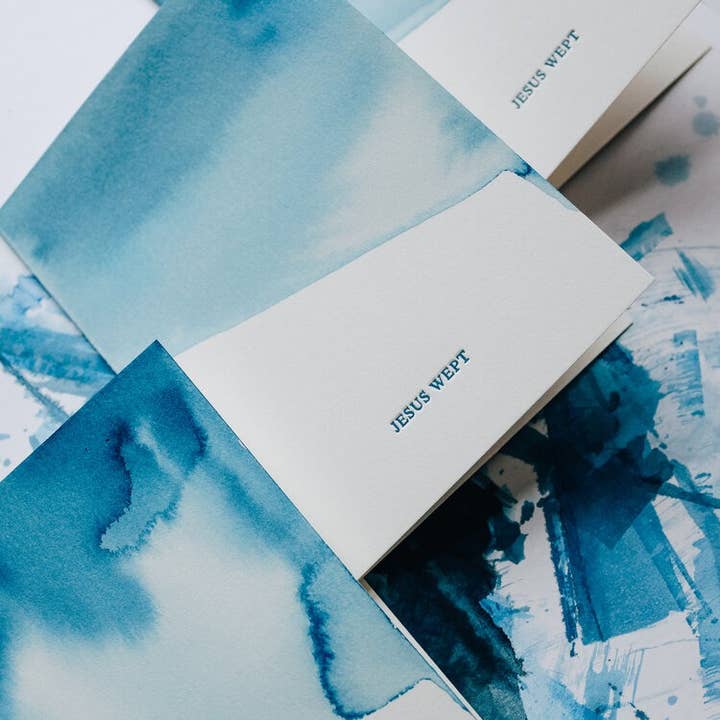 Naomi Paper Co. - Wholesale Sympathy Card - Jesus Wept Letterpress Card2