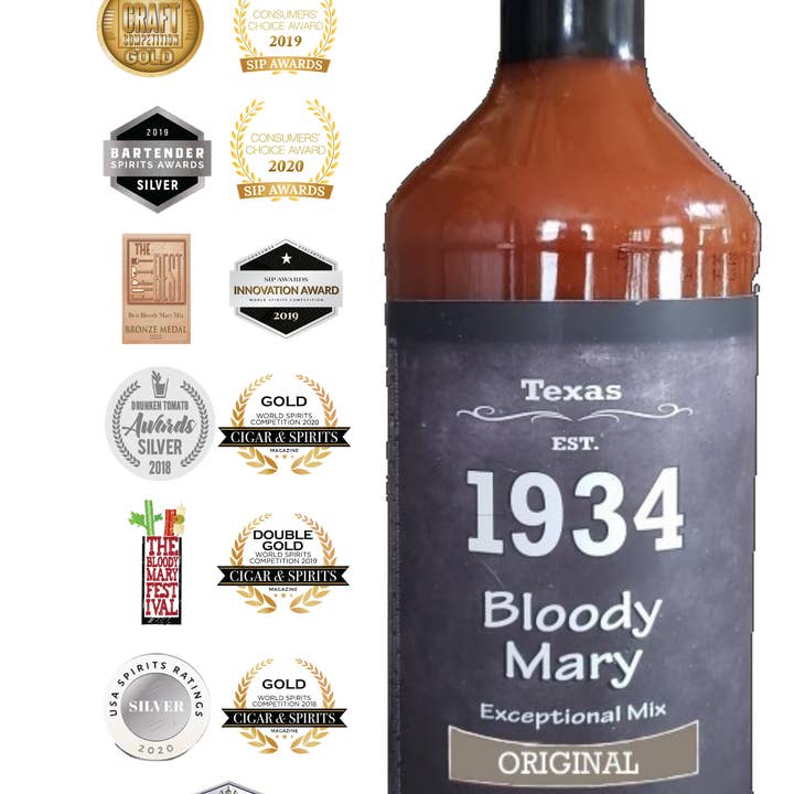 1934 - Wholesale Cocktail Mix/Syrup - 1934 Bloody Mary "Exceptional" Mix