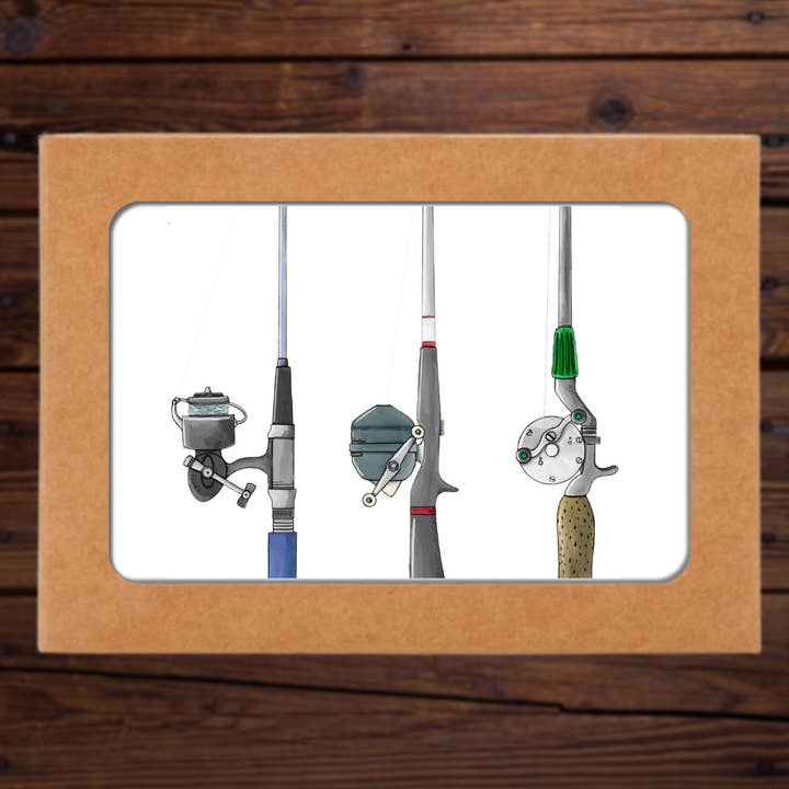 Kevin & Kaia - Wholesale Everyday Greeting Card - Fishing Rods - Greeting Card1