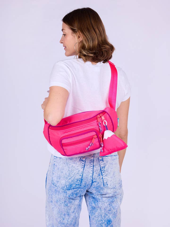 Riñonera Bandolera Rosa Fucsia para venta al por mayor de Mokuyobi