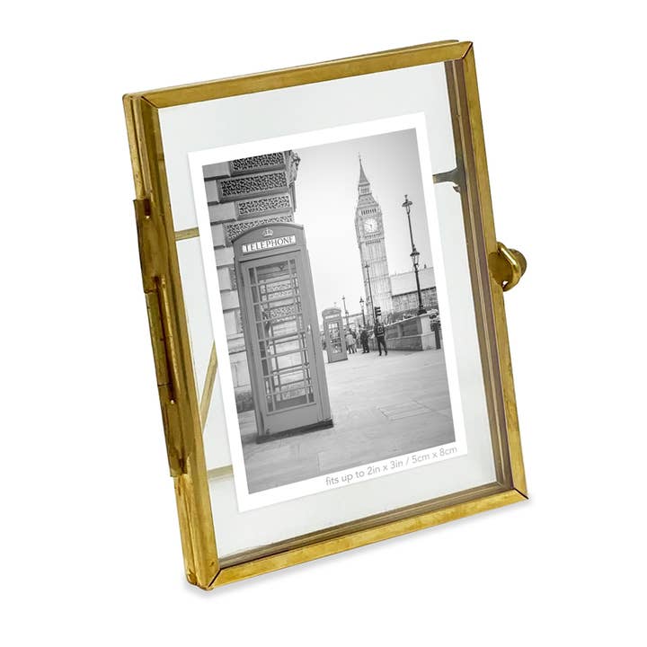 Isaac Jacobs International – wholesale Picture frame – Isaac Jacobs 2x3 Metal Photo Frame with Locket Bead Clasp