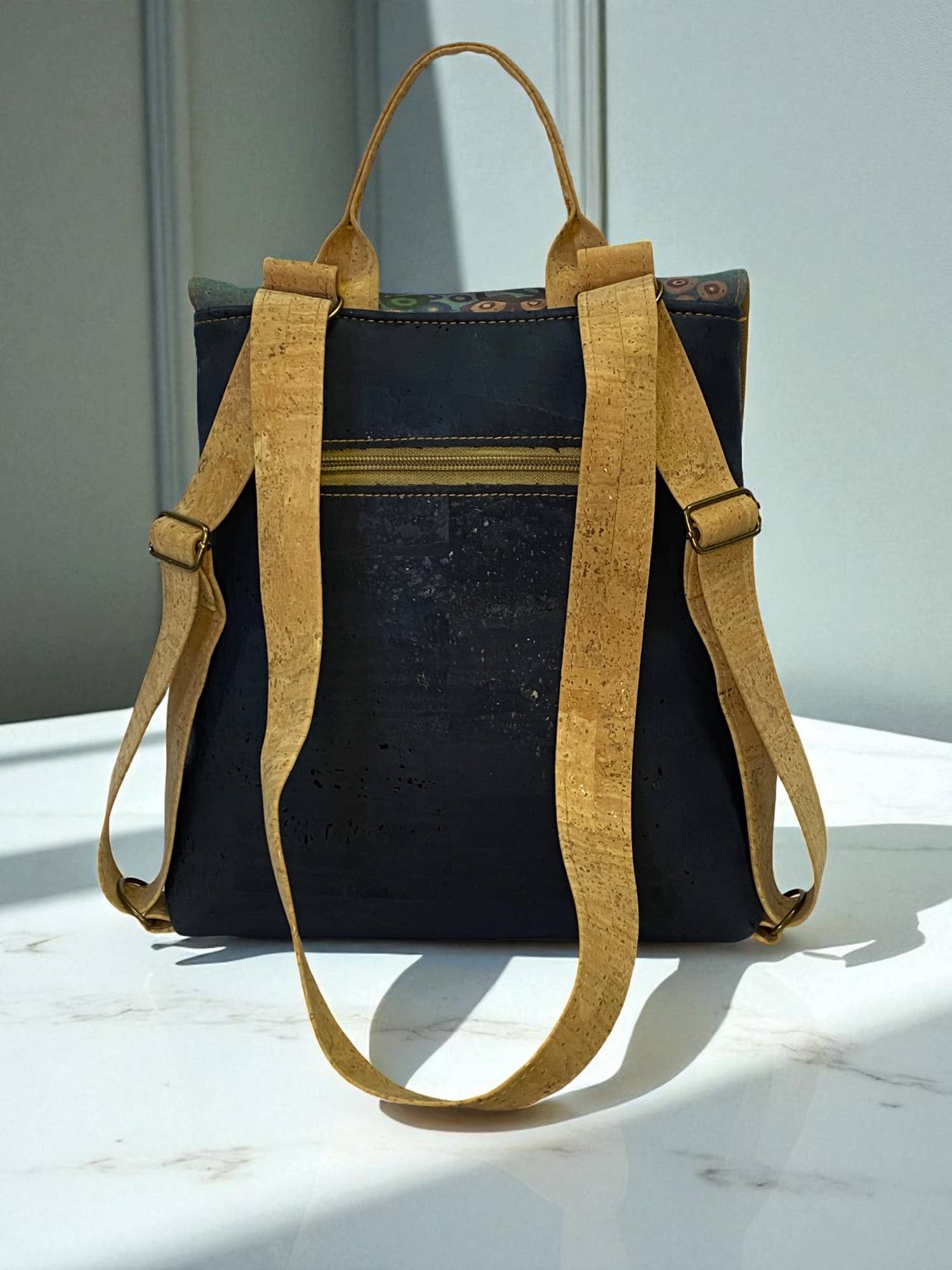 Atelier da Cortiça - Wholesale Backpack - Women's - Maia Cork backpack, natural base with design46