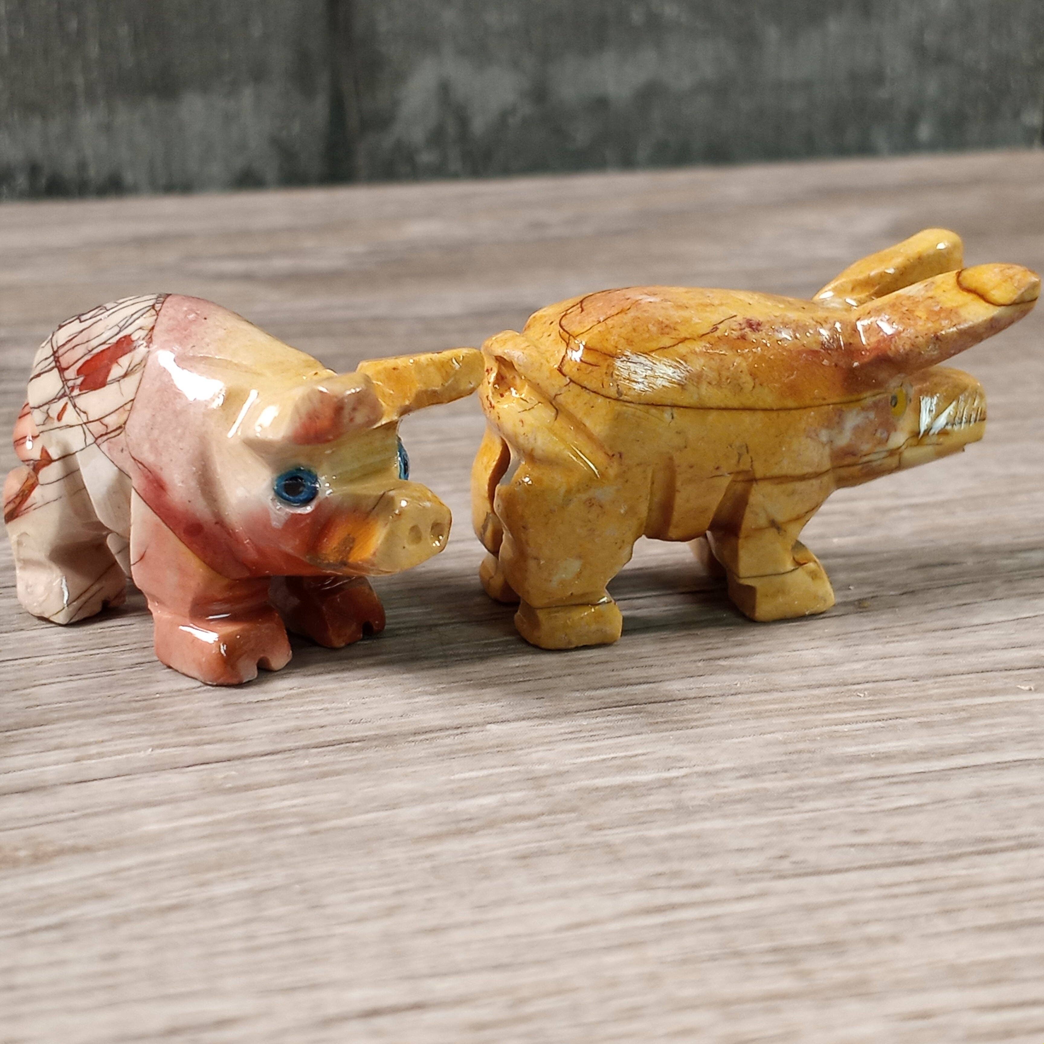 Keystone Crystals – wholesale Dekorativ statyett – Soapstone-djur30