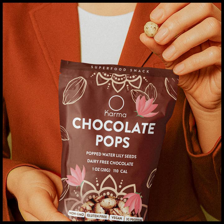 Karma Wellness Kitchen - Vente Friandises enrobées de chocolat - Graines de nénuphar soufflées - Chocolat - En-cas6