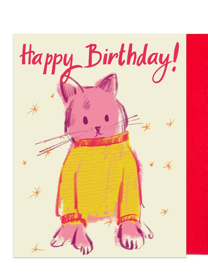 Grattis på födelsedagen med ett mjau! för wholesale av LadooLadoo