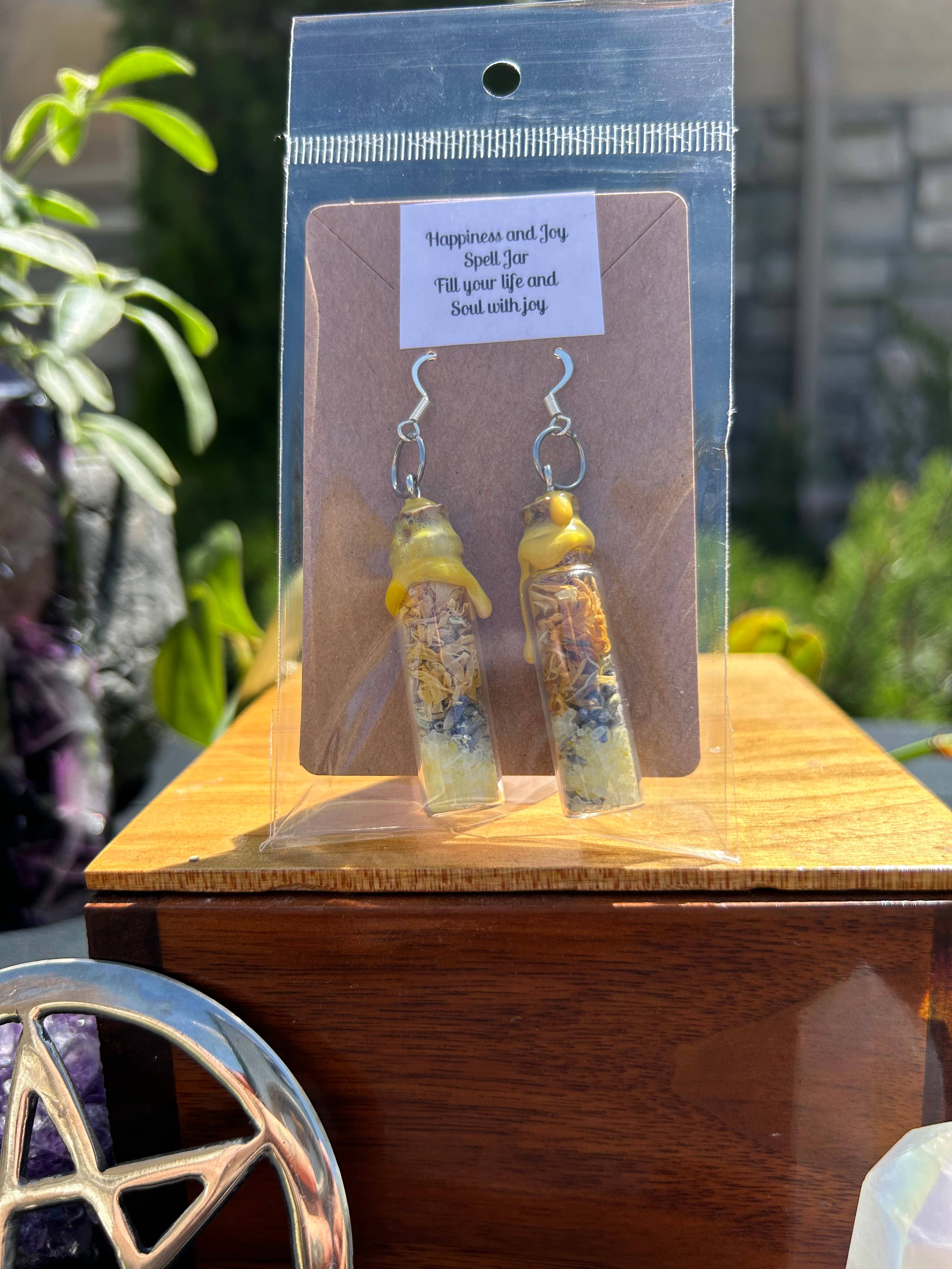 You Are Uniquely Magic - Wholesale Dangle Earrings - Happiness and Joy Spell Jar Earrings 4