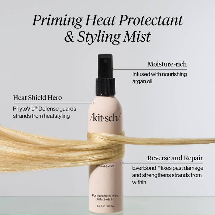 KITSCH - Wholesale Hair Spray - Pirming Argan Oil Heat Protectant & Styling Mist