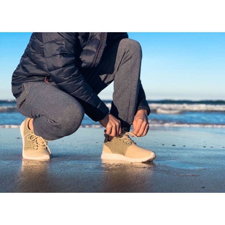 8000Kicks - Wholesale Lifestyle Sneakers - Women's - Explorer V2 for Women Beige and Green (Waterproof Hemp Shoes4