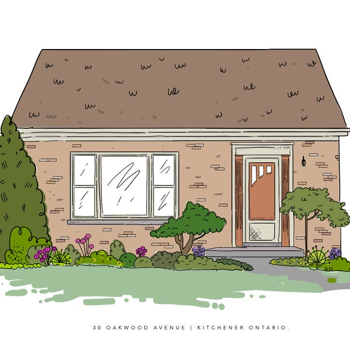 CUSTOM HOME ILLUSTRATIONS for wholesale by Made By Maggie