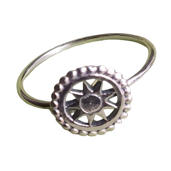 Vintage Compass Jewelry 925 sterling zilveren ring voor wholesale door SILVER CAVE