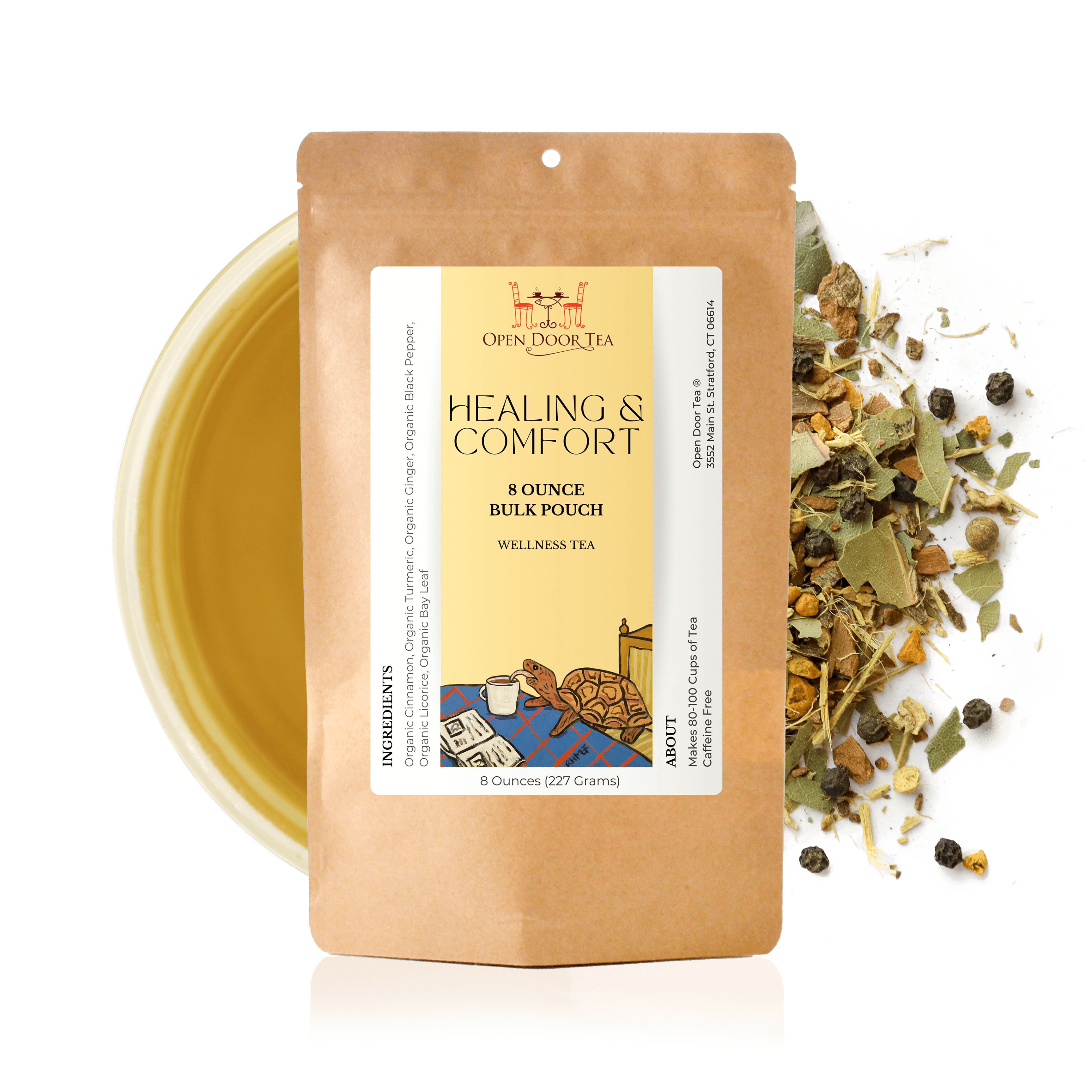 Open Door Tea – wholesale Hälsoté/Detoxté – Healing & Comfort | Ekologiskt ayurvediskt te | Bulk eller detaljhandel6