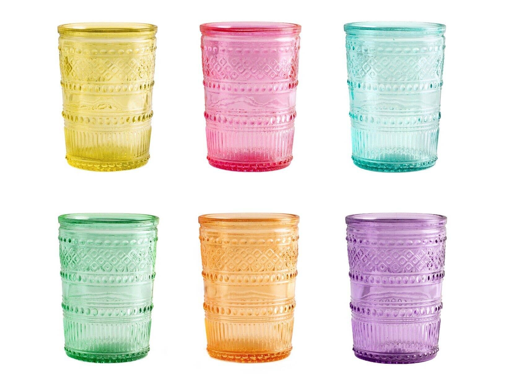 H&H - Wholesale Drinking Glass/Cup - Colored Glass Paloma Glass 32 Cl Washable0