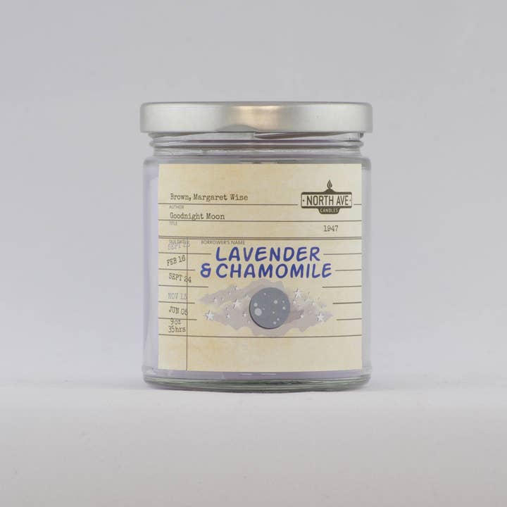 North Ave Candles - Wholesale Jar/Filled Candle - Book Candle / Goodnight Moon / bookstore merch3