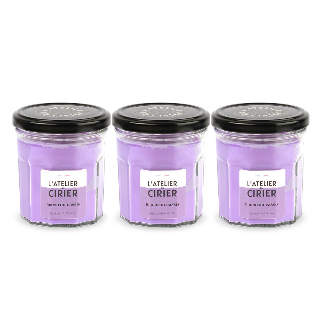 L'atelier du Cirier - Wholesale Jar/Filled Candle - Macaron Cassis Jam Jar Candle2
