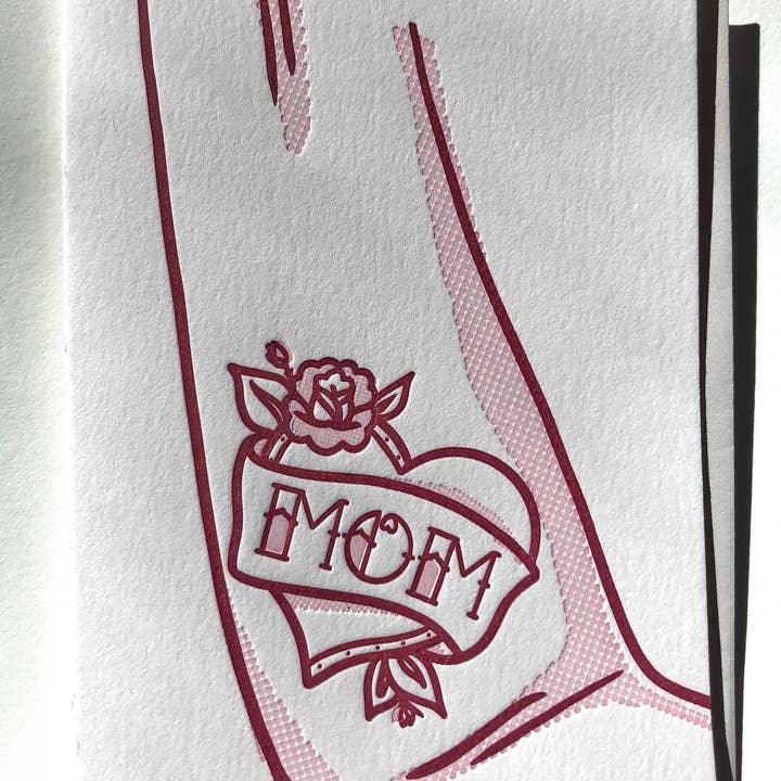 Mom Tattoo Card for wholesale by Ice Pond Press