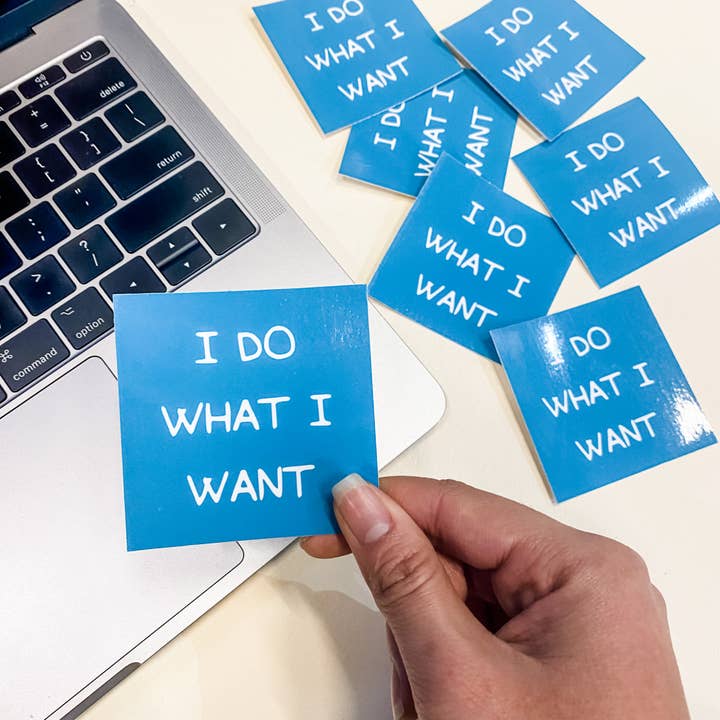 Cinder + Salt - Vendita all'ingrosso Adesivo - Adesivo «I do what I Want»1