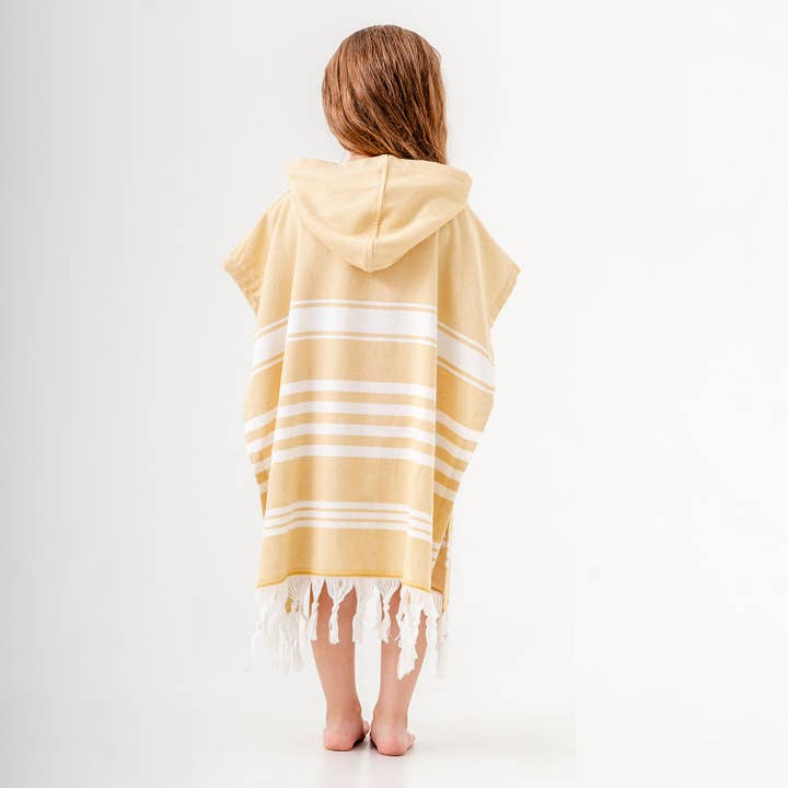 Kikoya – Großhandel Poncho-Handtuch – Kinder & Baby – Kapuzenponcho Surf-Wechsel-Badetuch mit Frotteerückseite3