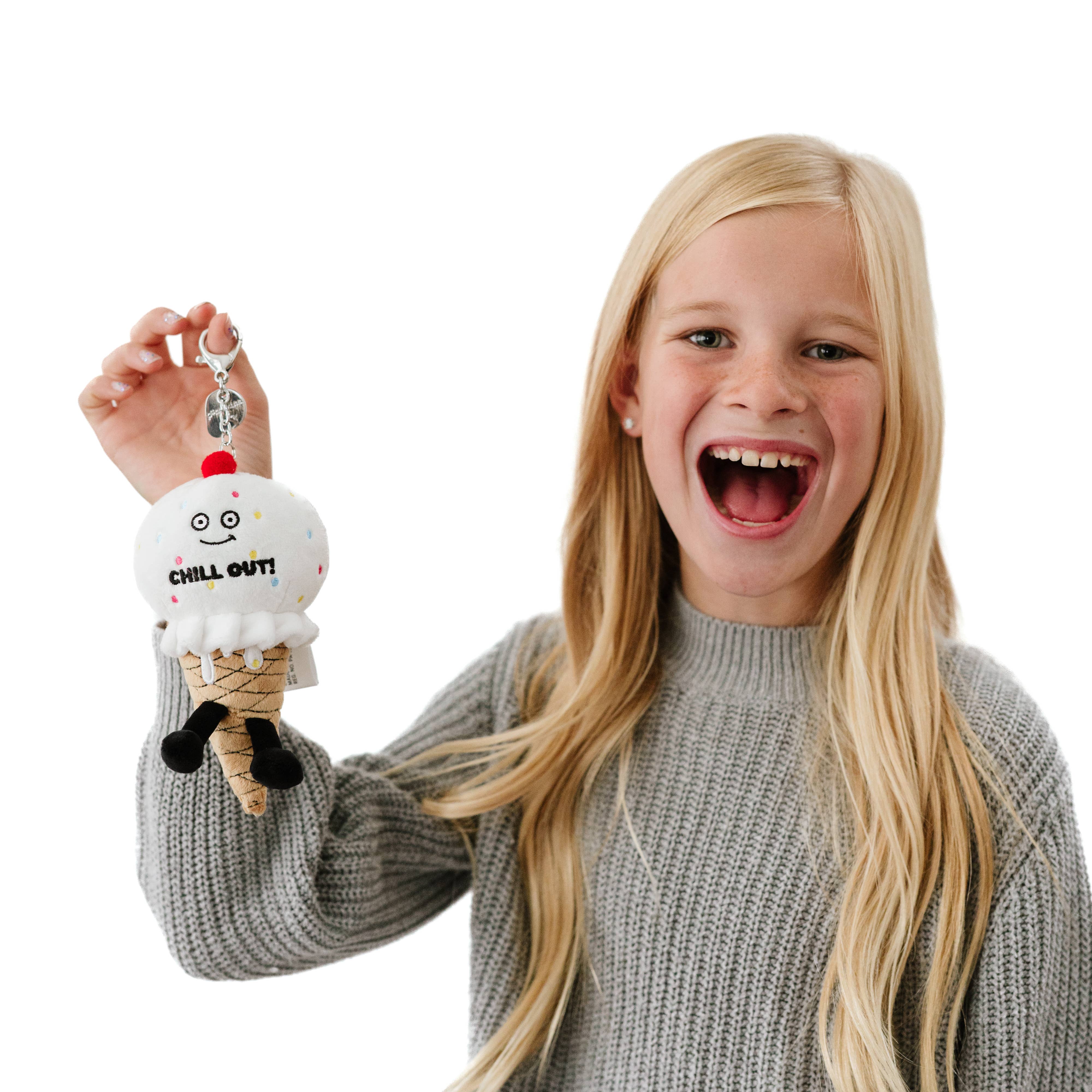 Punchkins - Wholesale Keychain - Women's - Plush Ice Cream Bag Charm  Soft Cuddly Toy Funny Cute Gift3