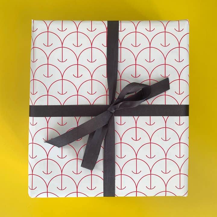 TenTa - Wholesale Wrapping Paper Roll - Geometric Apple Pattern Luxury Wrapping Paper 3