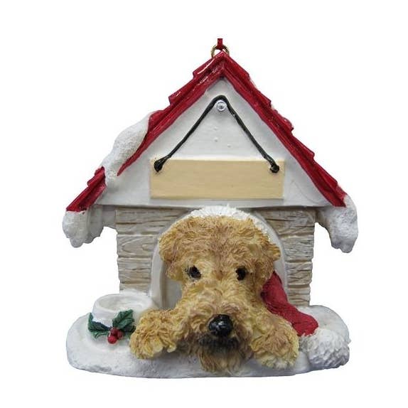 E&S Pets - Vente Objets de décoration - Airedale Doghhouse Ornement0